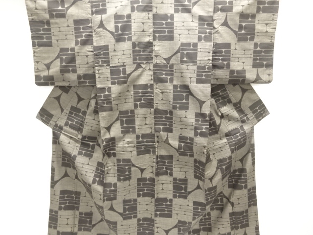 抽象模様織り出し本場泥大島紬着物(5マルキ)